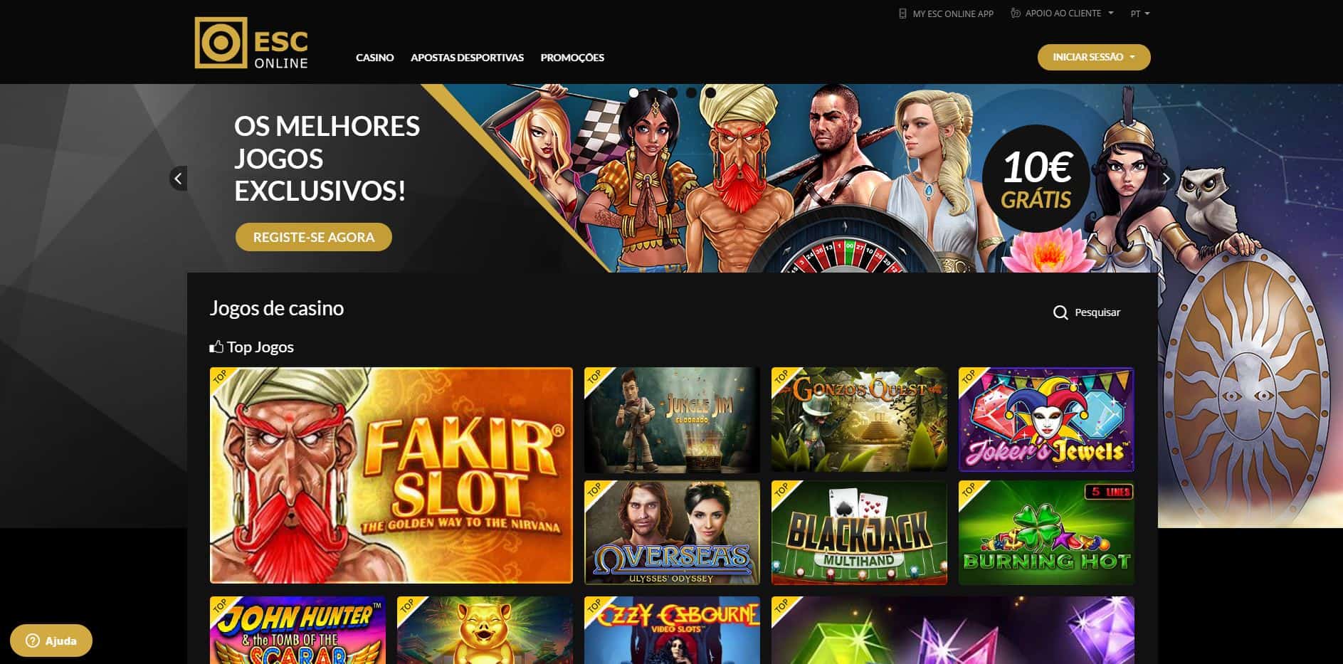 Melhores Jogos de Slot Machines Online em ESC online