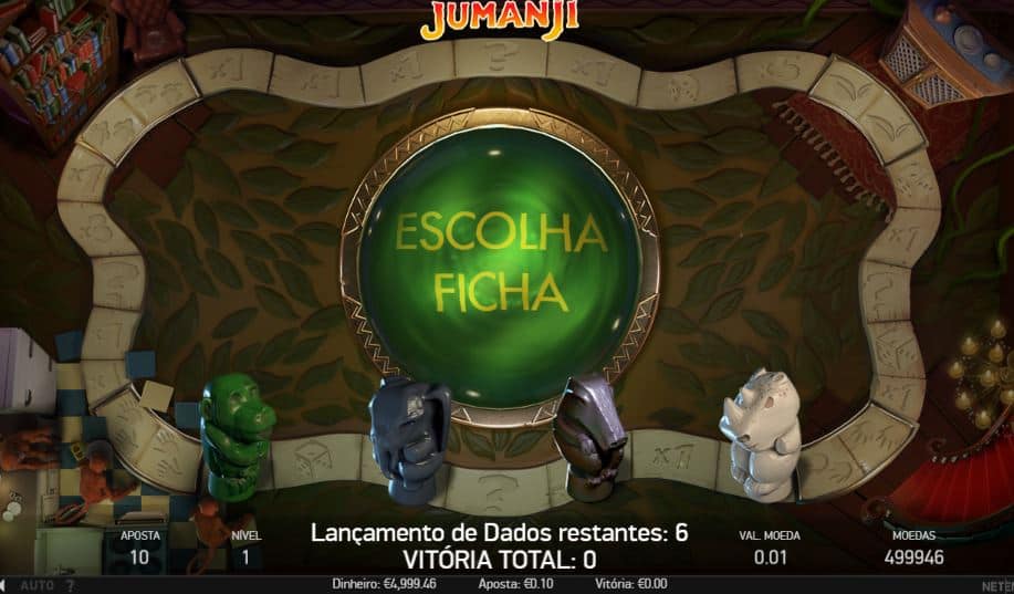 rodadas bónus e giros grátis en Jumanji