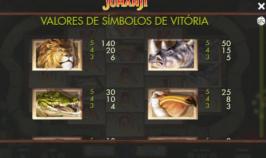 tabela de pagamento de Jumanji