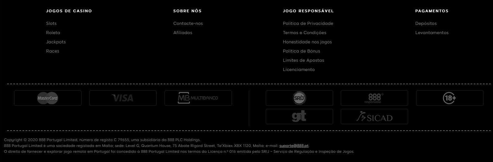 A variedade e a segurança dos métodos de pagamento no 888 Casino