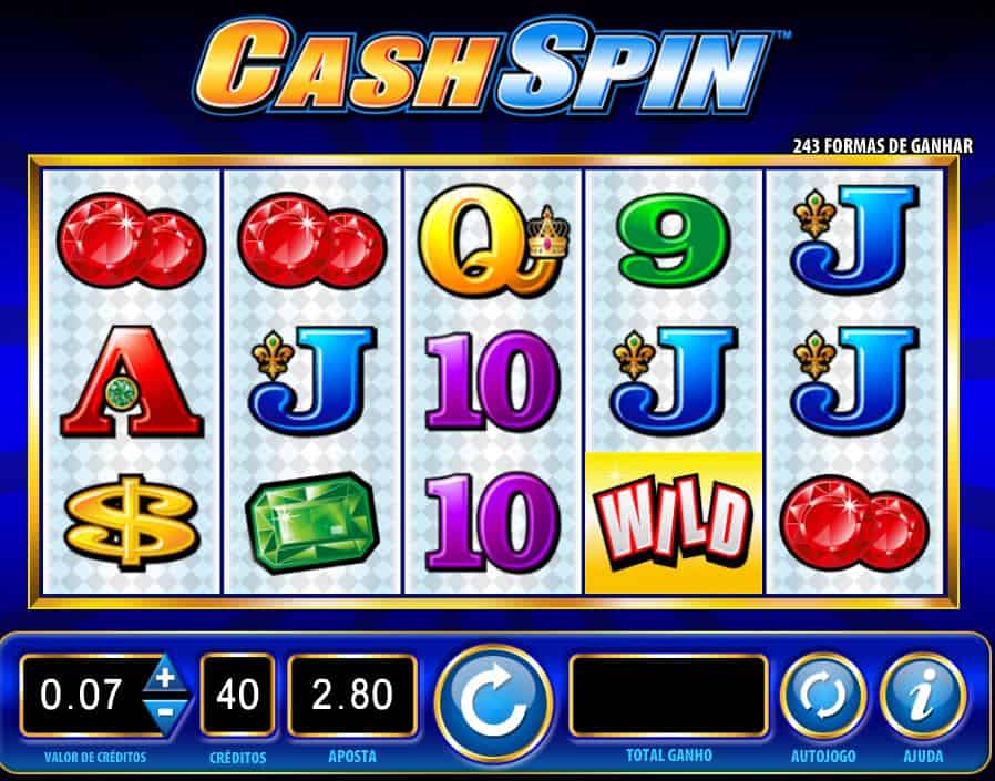 Símbolos, gráficos, sons e animações de Cash Spin