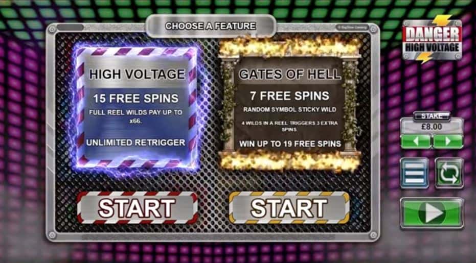 rodadas bónus e giros grátis en Danger High Voltage