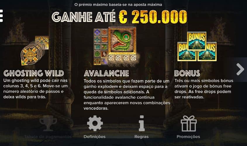 tabela de pagamento de Ecuador Gold