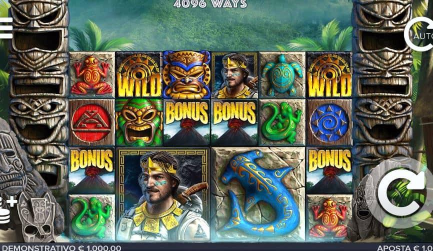 Símbolos, gráficos, sons e animações de Tahiti Gold