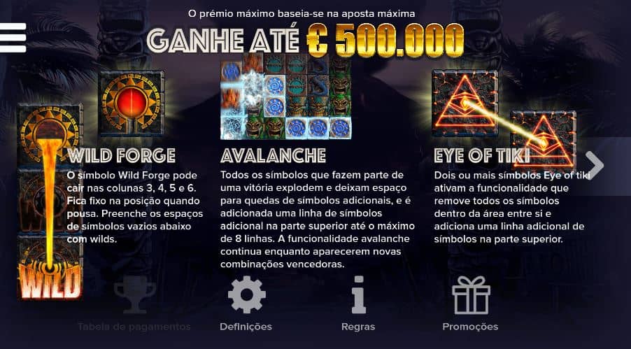 tabela de pagamento de Tahiti Gold