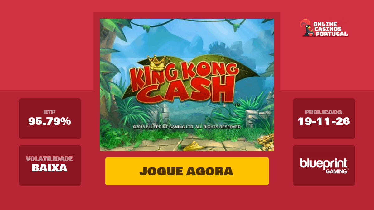 Jogue King Kong Cash Gratuitamente em Modo Demo e Avaliação do Jogo