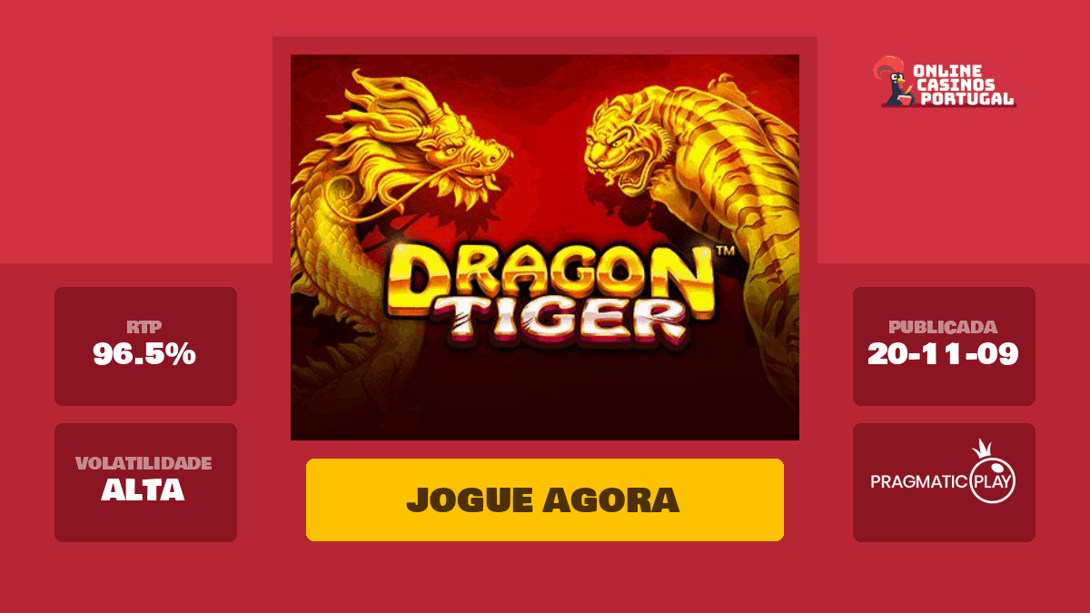 Pragmatic Play lança o novo jogo de Cassino Vivo: Dragon Tiger